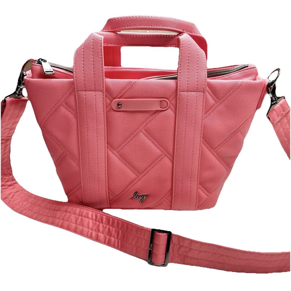 Lug Pink Quilted Shoulder Bag